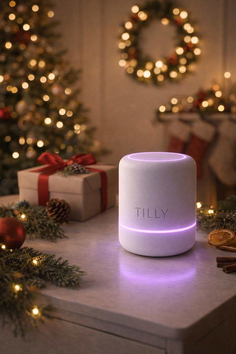 TILLY dans un univers cadeau de Noël